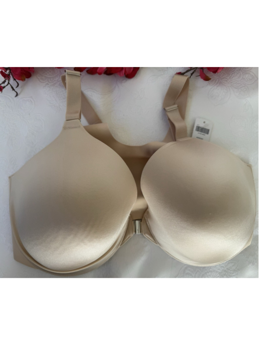SOMA Memorable Full Coverage Bra 38G Front Close Racerback Nude Underwire 79984